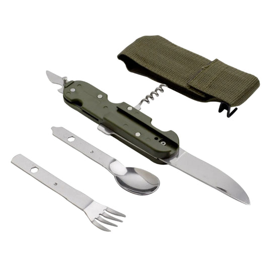 Folding camping cutlery