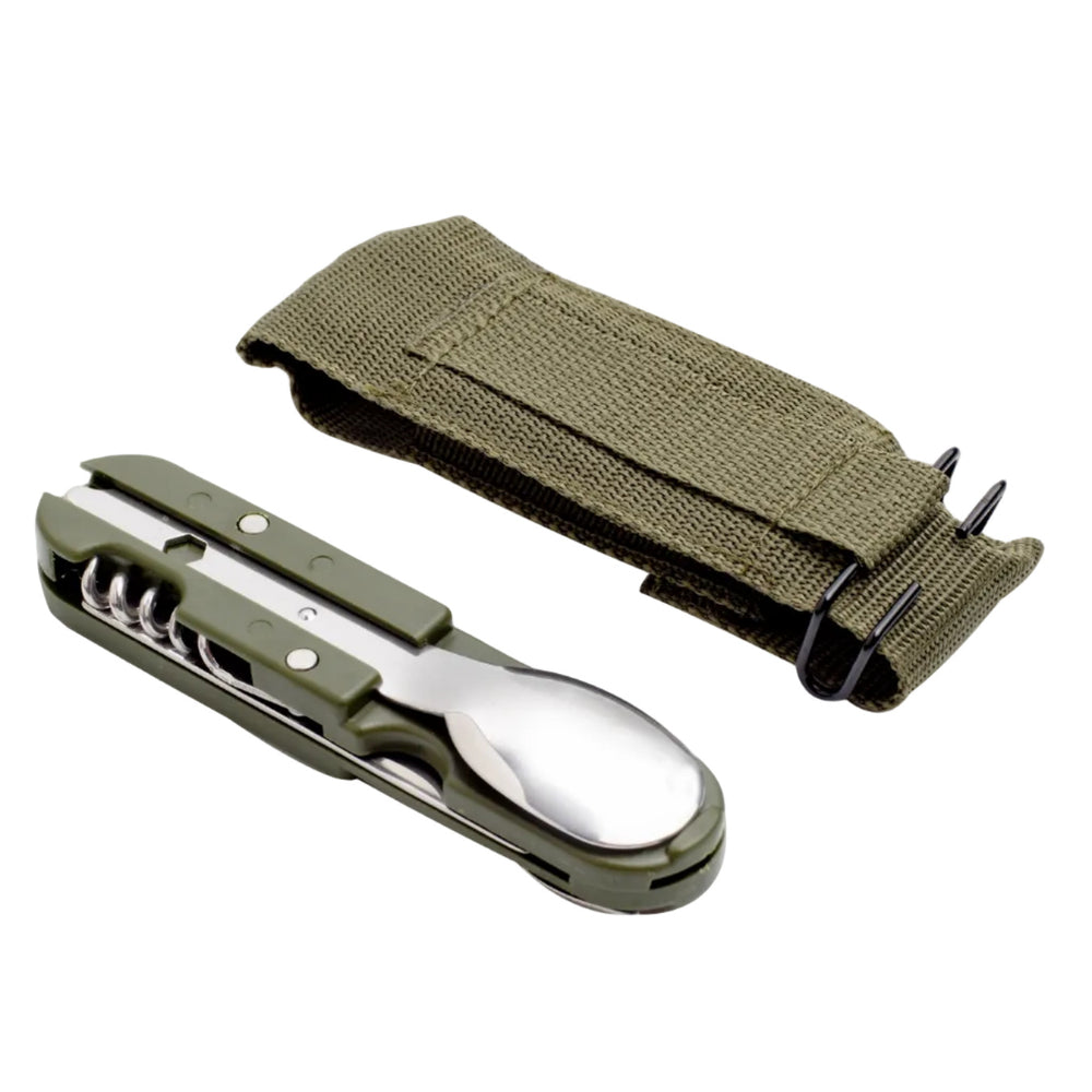 Folding camping cutlery