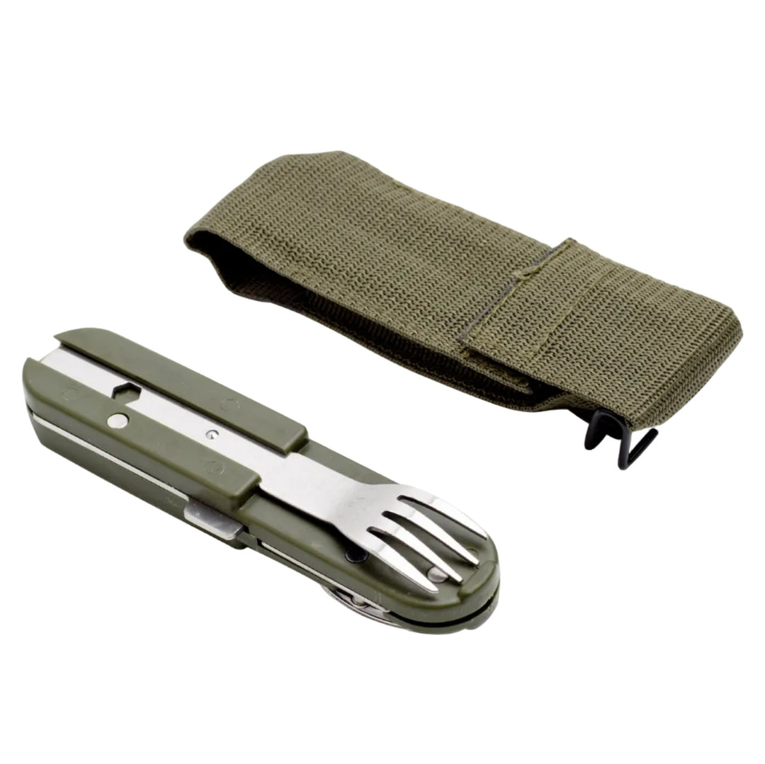 Folding camping cutlery