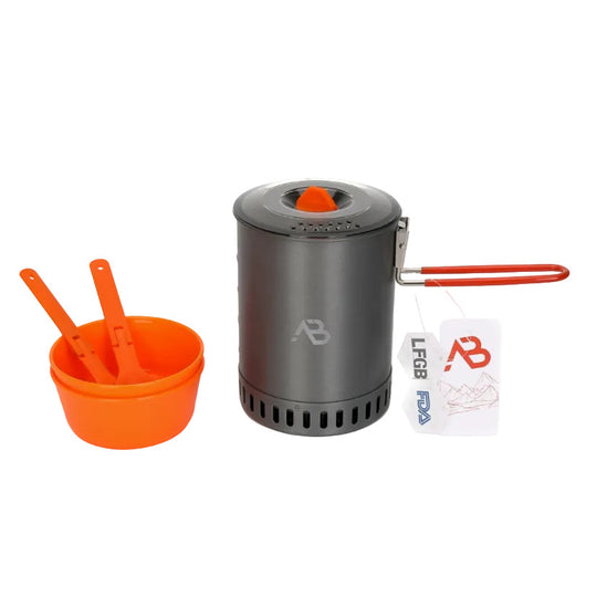 Cooking pot and eating utensils Sage 