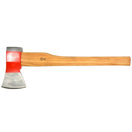 Axe with wooden handle