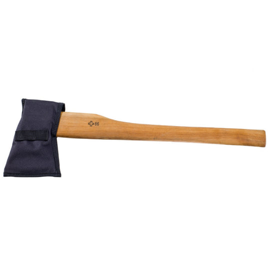 Axe with wooden handle