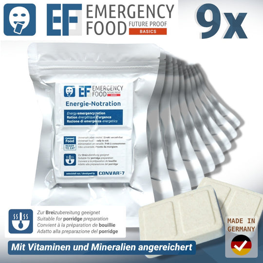 EF energy emergency ration (pack of 9)