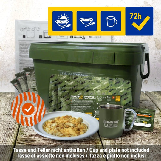 Field kitchen 72-hour emergency supplies 