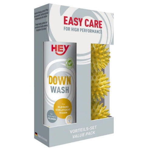 HEY Sport Down Wash Set 250 ml – Daunenwaschmittel inkl. Trocknerbälle